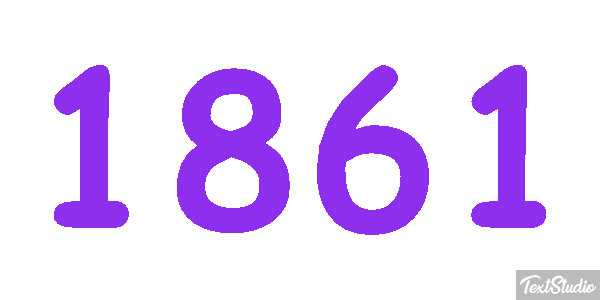 1861 Text effect