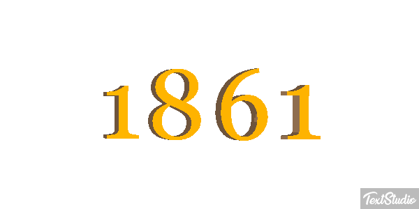 1861 Text effect