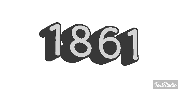 1861 Text effect