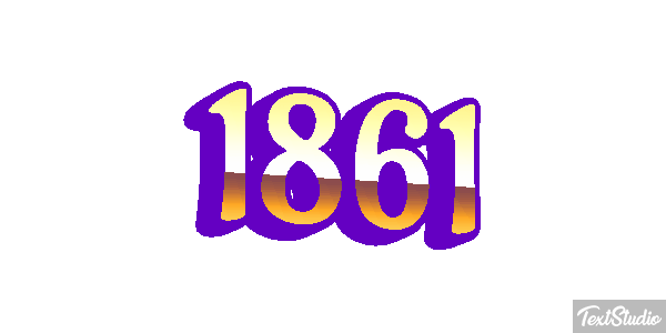 1861 Text effect