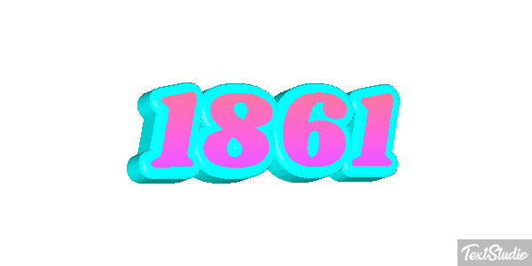 1861 Text effect
