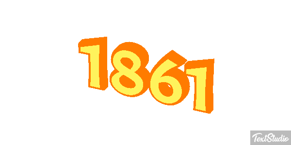 1861 Text effect