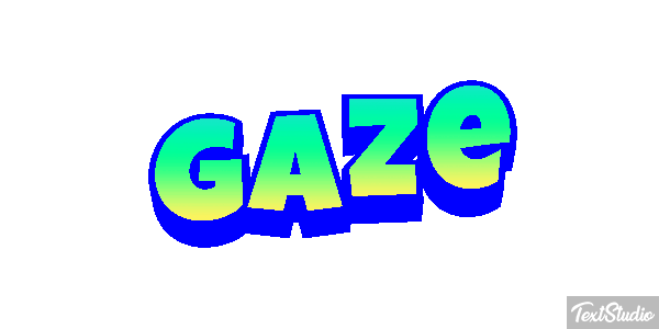 Gaze Text effect
