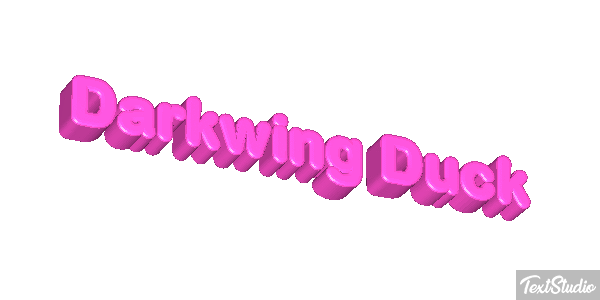 Darkwing Duck Текстовый эффект