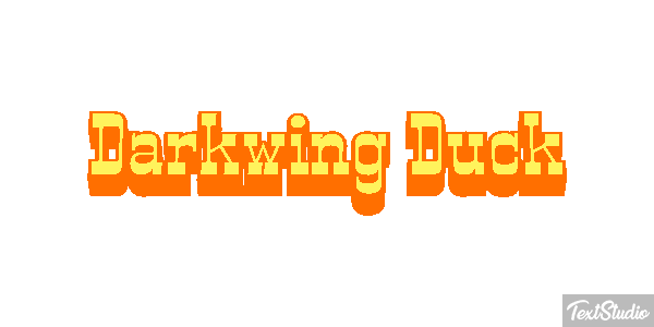 Darkwing Duck Текстовый эффект