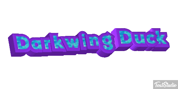 Darkwing Duck Текстовый эффект