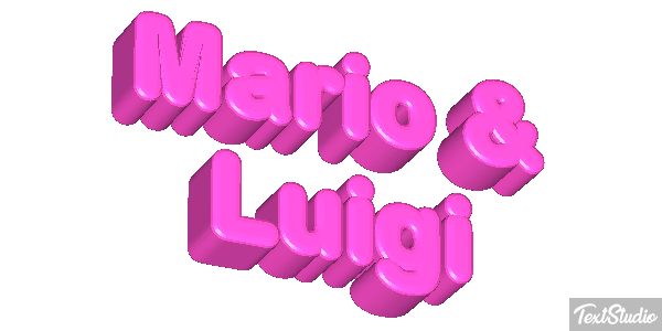 Mario & Luigi Effetto testo
