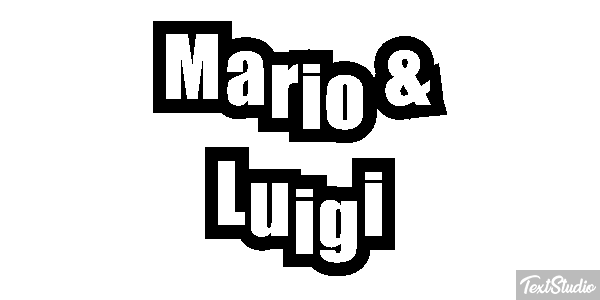 Mario & Luigi Effetto testo