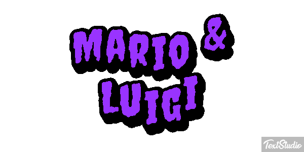 Mario & Luigi Effetto testo