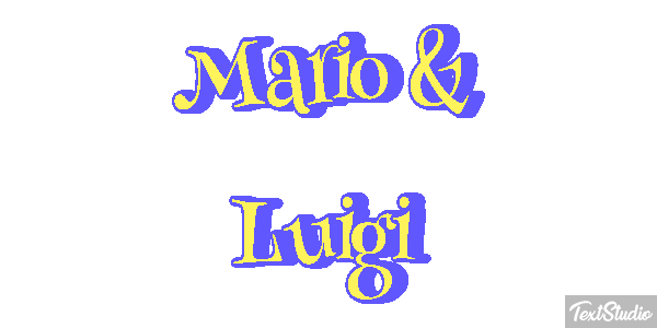 Mario & Luigi Effetto testo