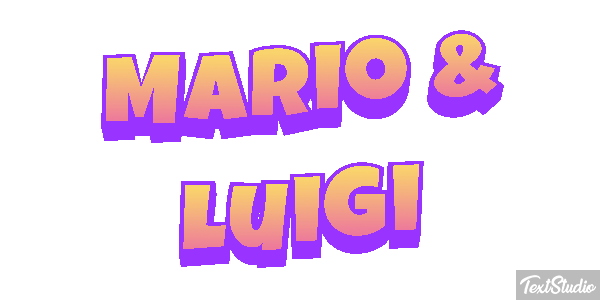 Mario & Luigi Effetto testo