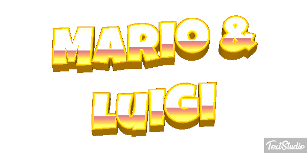 Mario & Luigi Effetto testo