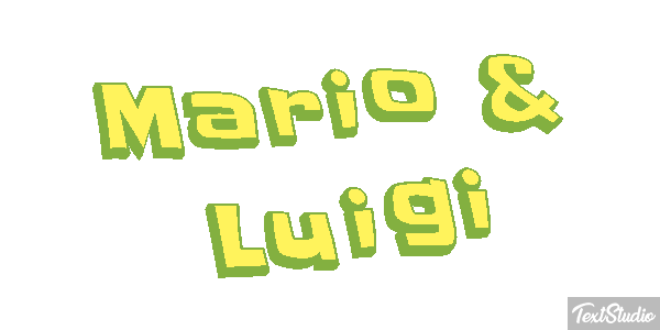 Mario & Luigi Effetto testo