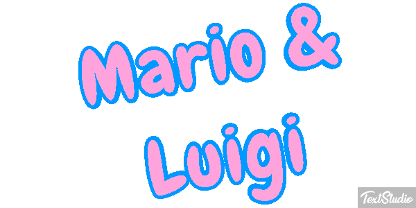 Mario & Luigi Effetto testo