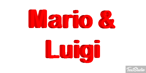 Mario & Luigi Effetto testo
