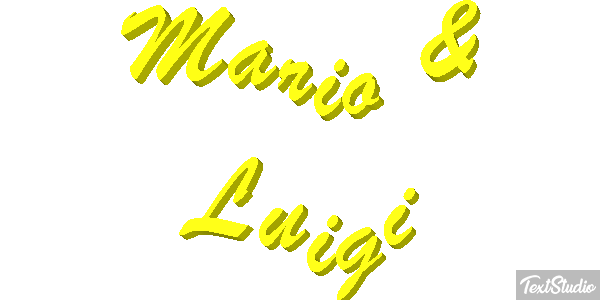 Mario & Luigi Effetto testo