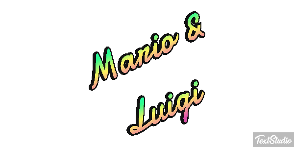 Mario & Luigi Effetto testo