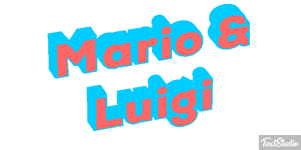 Mario & Luigi Effetto testo