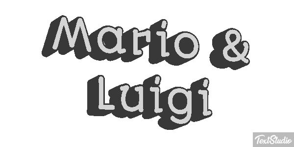 Mario & Luigi Effetto testo