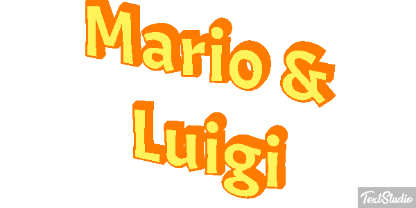 Mario & Luigi Effetto testo