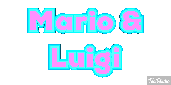 Mario & Luigi Effetto testo