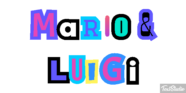 Mario & Luigi Effetto testo