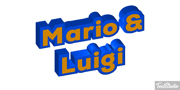 Mario & Luigi Effetto testo