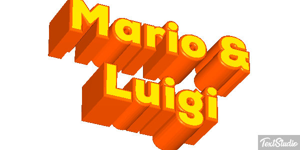 Mario & Luigi Effetto testo