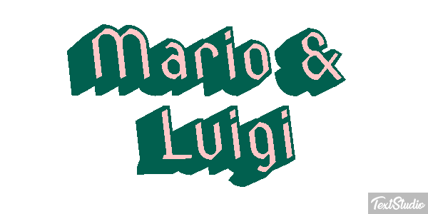 Mario & Luigi Effetto testo