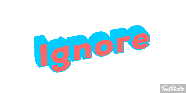 Ignore Effetto testo