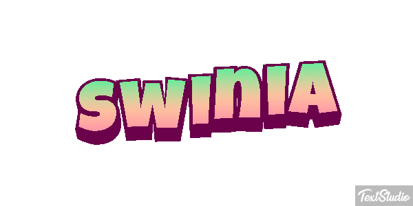świnia Tekst effect