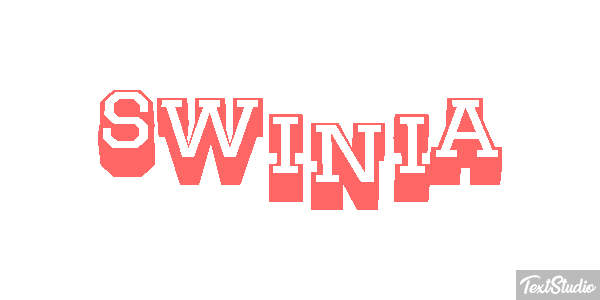 świnia Tekst effect