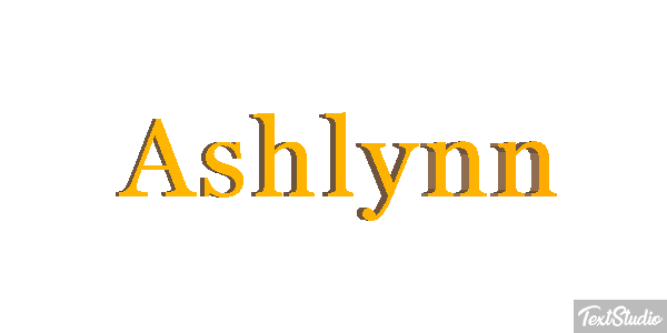 Ashlynn Texteffekt