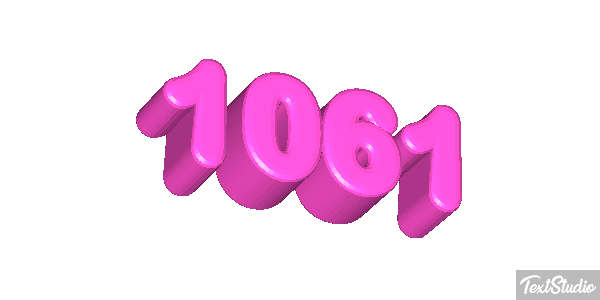 1061 Text effect