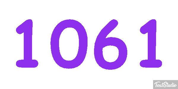 1061 Text effect