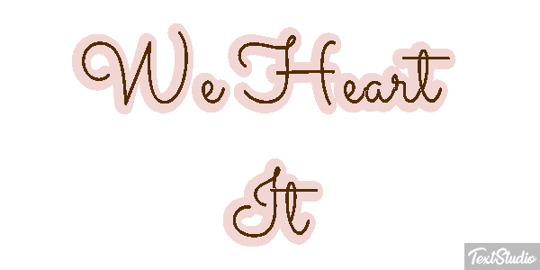 We Heart It Texteffekt