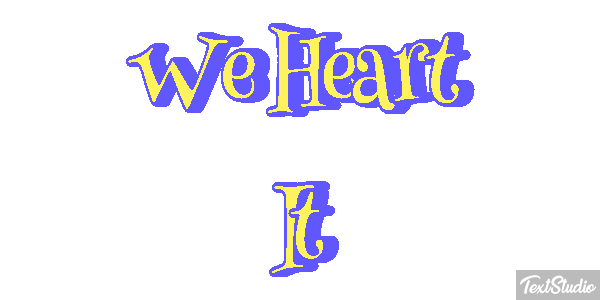 We Heart It Texteffekt