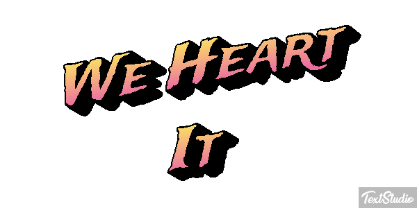We Heart It Texteffekt