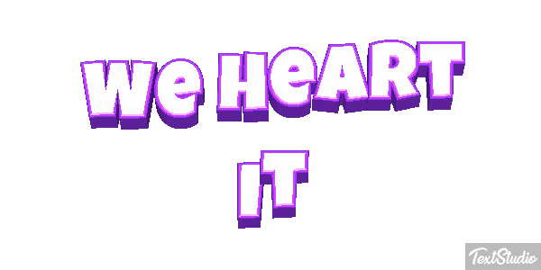 We Heart It Texteffekt