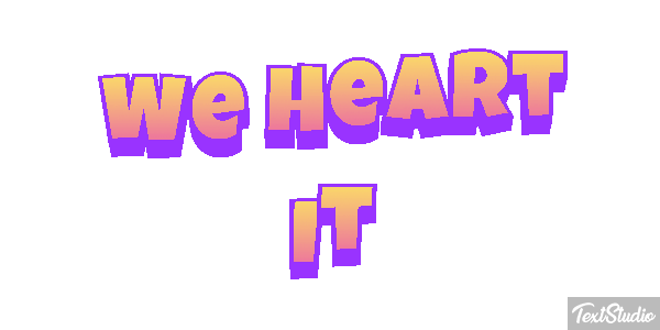 We Heart It Texteffekt