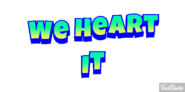 We Heart It Texteffekt