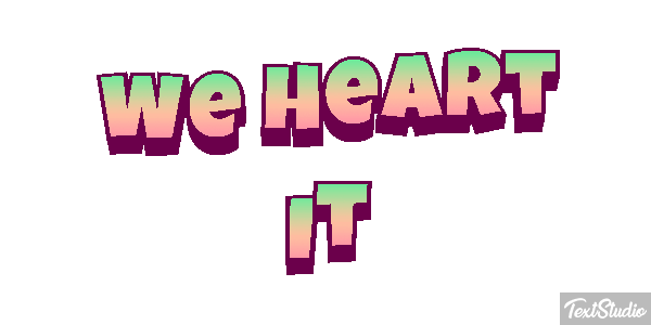 We Heart It Texteffekt