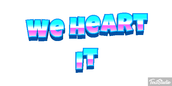 We Heart It Texteffekt