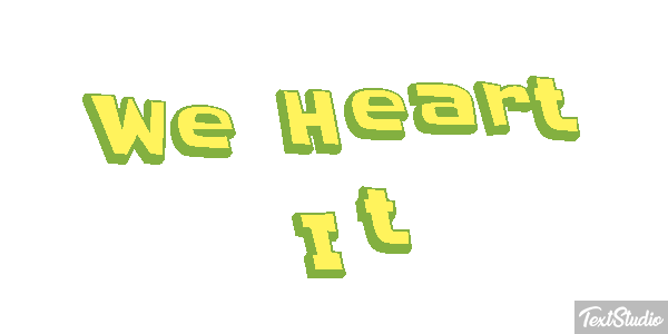 We Heart It Texteffekt