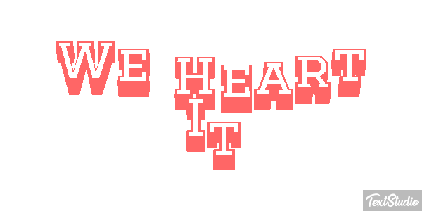 We Heart It Texteffekt