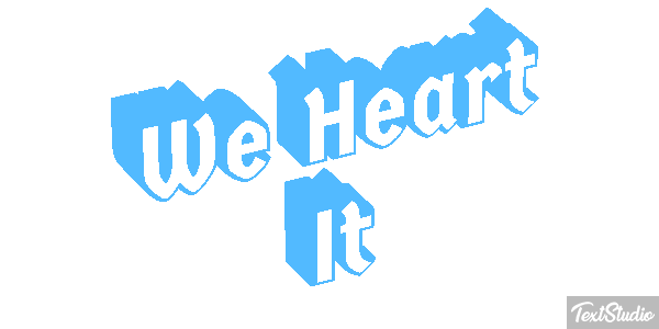 We Heart It Texteffekt