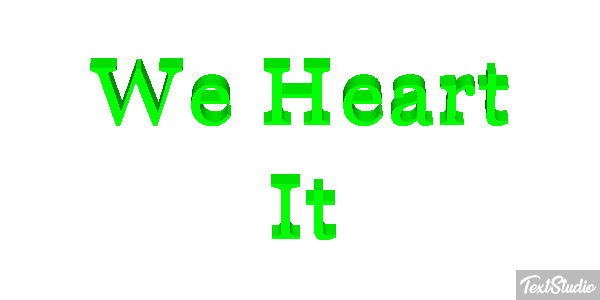 We Heart It Texteffekt