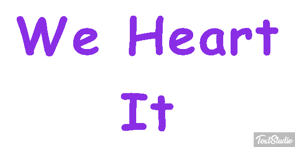 We Heart It Texteffekt