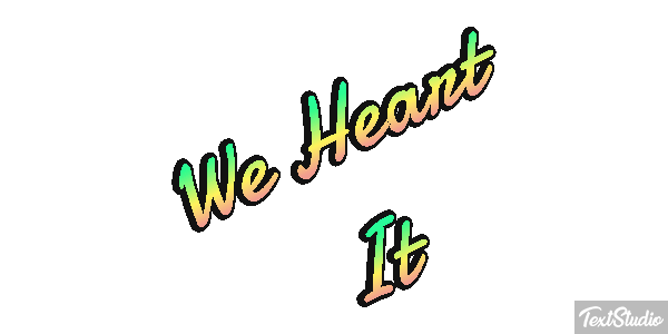 We Heart It Texteffekt