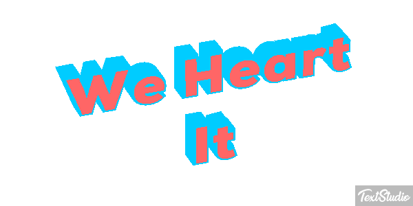 We Heart It Texteffekt